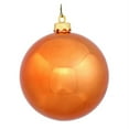 thumbnail image 1 of Vickerman 8" Burnished Orange Shiny Ball Ornament, 1 of 2