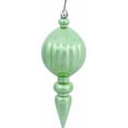 thumbnail image 1 of Vickerman 8" Celadon Shiny Finial UV Drilled 6/Bag Finial Ornament, 1 of 7