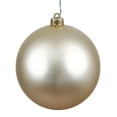 thumbnail image 1 of Vickerman 8" Champagne Matte Ball Ornament, 1 of 2