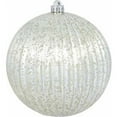 thumbnail image 1 of Vickerman 8" Champagne Mercury Pumpkin Ball Christmas Ornament, 1 of 2