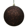 thumbnail image 1 of Vickerman 8" Chocolate Sequin Ball Ornament, 1 of 5