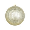 thumbnail image 1 of Vickerman 8" Christmas Ornament Ball, Champagne Shiny Mercury Finish, Shatterproof Plastic, Holiday Christmas Tree Decoration, 1 of 2