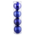 thumbnail image 1 of Vickerman 8" Cobalt 4-Finish Ball Ornament Assortment, 4 per Bag, 1 of 2