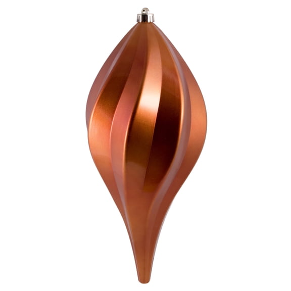 Vickerman 8" Copper UV Candy Swirl Drop Christmas Ornament Set of 3