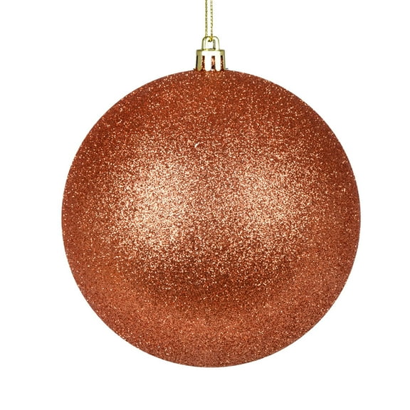 Vickerman 8" Coral Glitter Ball Ornament
