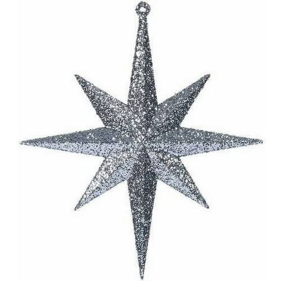 Vickerman 8" Glitter Bethlehem Star Christmas Ornaments, Pack of 4