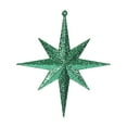 thumbnail image 1 of Vickerman 8" Green Iridescent Glitter Bethlehem Star Christmas Ornament, 4 per Box, 1 of 3