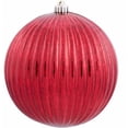thumbnail image 1 of Vickerman 8" Red Mercury Pumpkin Ball Christmas Ornament, 1 of 1
