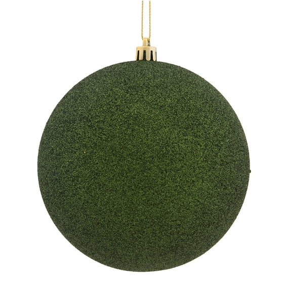 Vickerman 8" Moss Green Glitter Ball Ornament