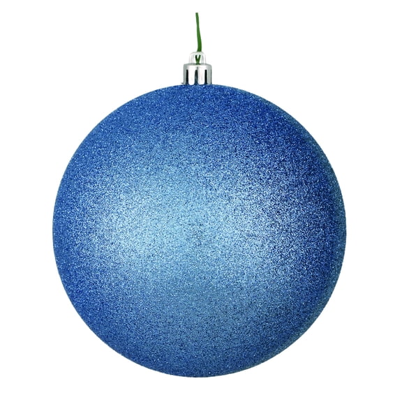 Vickerman 8" Periwinkle Glitter Ball Ornament