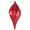 thumbnail image 1 of Vickerman 8'' Red Glitter Swirl Drop Christmas Ornament, 1 of 1