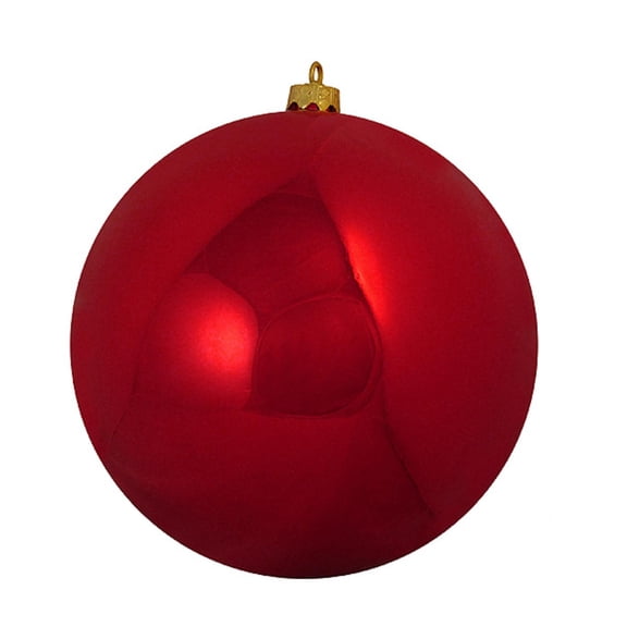 Vickerman 8" Red Shiny Ball Ornament