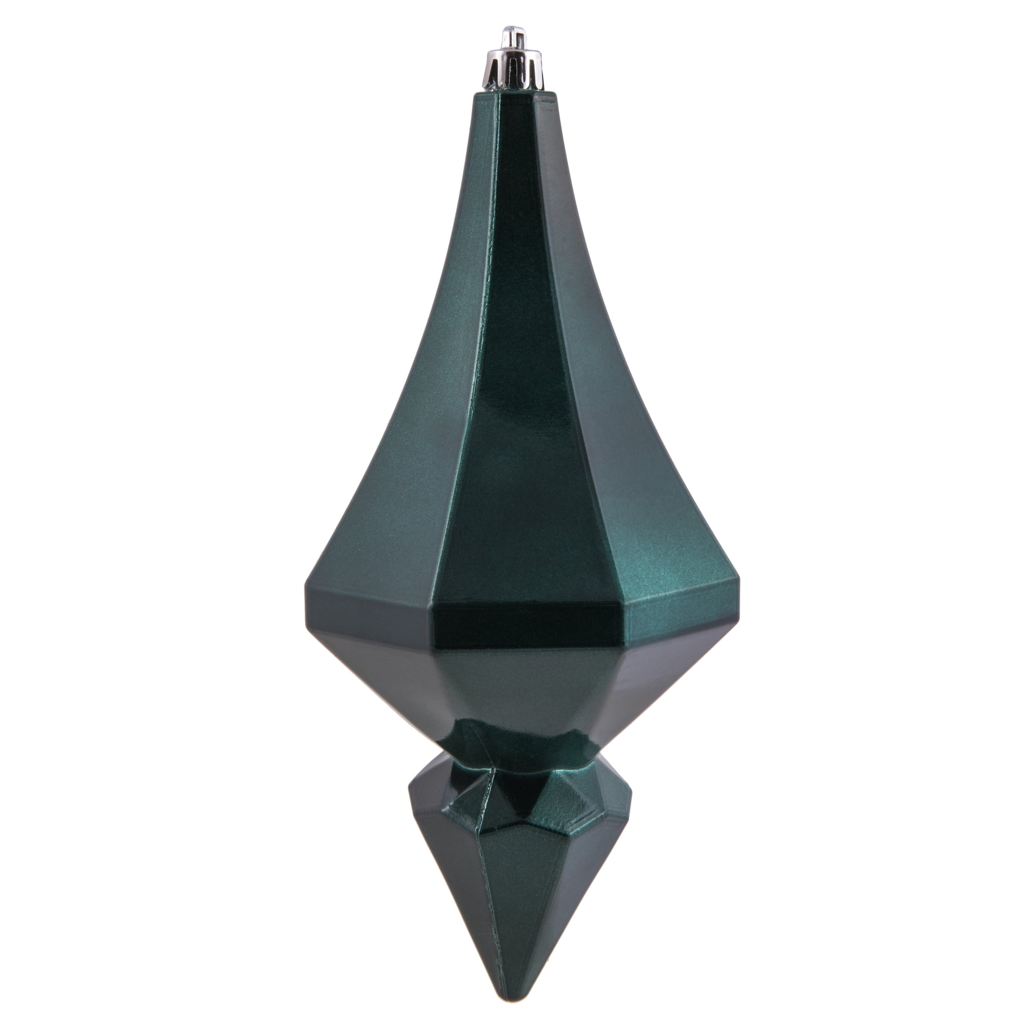 Vickerman 8" Sea Blue Candy Finish Diamond Finial Ornament, Pack of 2