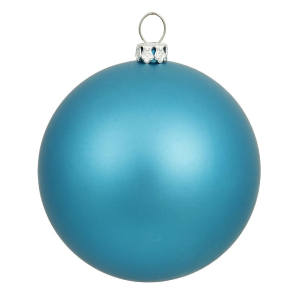 Vickerman 8" Turquoise Matte Ball Ornament