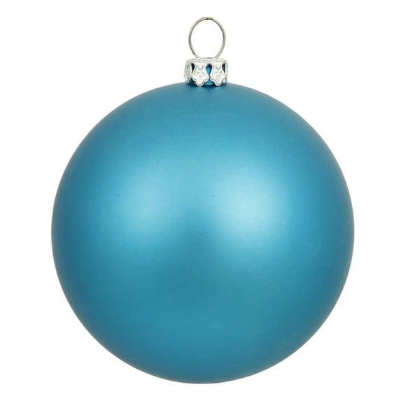Vickerman 8" Turquoise Matte Ball Ornament