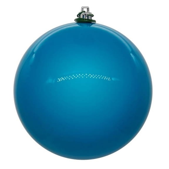 Vickerman 8" Turquoise Pearl UV Drilled Ball Ornament, 1 per Bag, Polystyrene