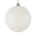 thumbnail image 1 of Vickerman 8" White Ice Ball Ornament, 2 per Bag, 1 of 3