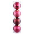 thumbnail image 1 of Vickerman 8" Wine 4-Finish Ball Ornament Assortment, 4 per Bag, 1 of 2
