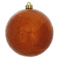 thumbnail image 1 of Vickerman 8" Burn Org Matt Ball  Drill 1/Bag Ball Ornament, 1 of 2