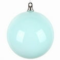 thumbnail image 1 of Vickerman MT250827W 8 in. Enamel Ball Ornament, Aqua - 2 per Bag, 1 of 1