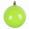 thumbnail image 1 of Vickerman MT250873W 8 in. Enamel Ball Ornament, Lime - 2 per Bag, 1 of 1