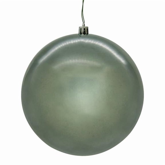 Vickerman N592087DPVL 8 in. Pearl Seamless Ball UV Drilled Ornament, Pewter