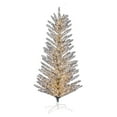 thumbnail image 1 of Vickerman 8' x 51" Vintage Aluminum Tree, Warm White LED Lights., 1 of 4