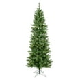 thumbnail image 1 of Vickerman 9.5' Salem Pencil Pine Artificial Christmas Tree, Warm White LED Dura-lit Lights, 1 of 6