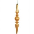 thumbnail image 1 of Vickerman 9" Antique Gold Candy Drop Ornaments with UV-Resistant Finish and Pre-Drilled Cap, Set of 6, 1 of 7