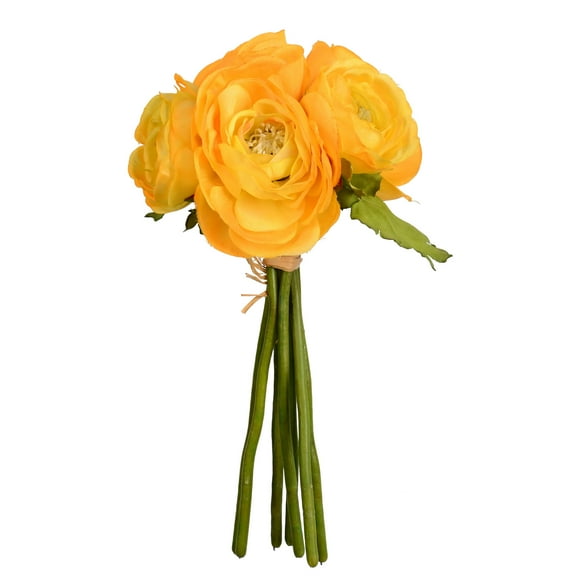 Vickerman 9" Artificial Mini Yellow Ranunculus Spray. Includes 3 sprays per pack.