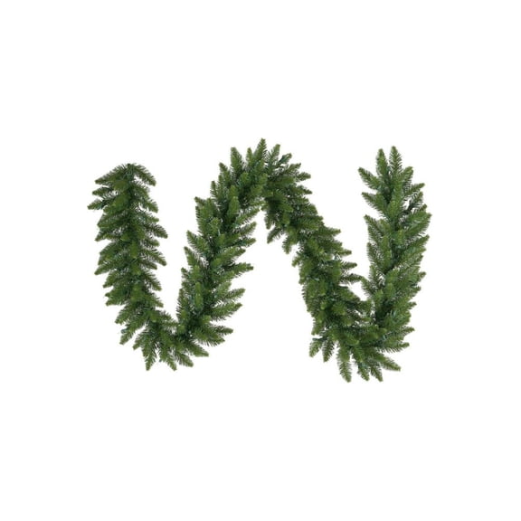 Vickerman 9' Camdon Fir Artificial Christmas Garland, Unlit - Faux Holiday Garland - Indoor Seasonal Home Decor