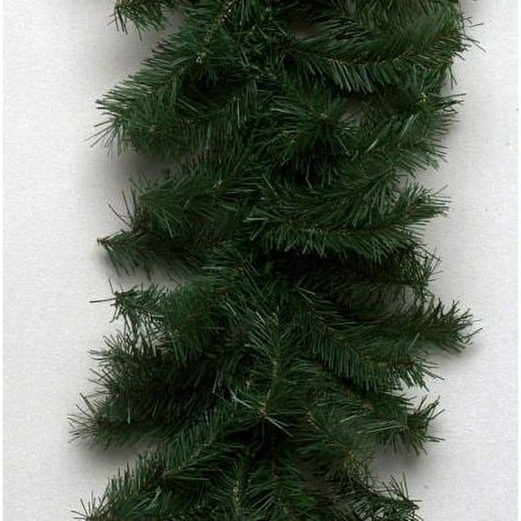 Vickerman 9' Canadian Pine Artificial Christmas Garland, Multi-Colored Incandescent Mini Lights