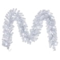thumbnail image 1 of Vickerman 9' Crystal White Spruce Artificial Christmas Garland with Warm White LED Mini Lights, 1 of 2