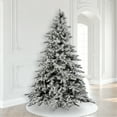 thumbnail image 1 of Vickerman 9' Flocked Utica Fir Artificial Christmas Tree, Unlit, 1 of 4