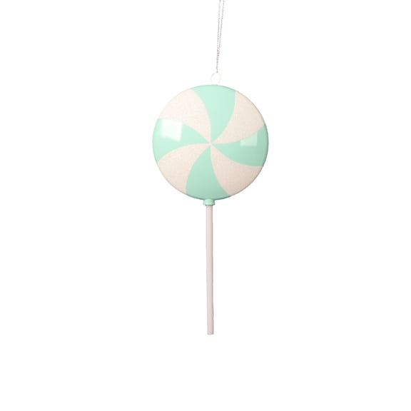Vickerman 9" Seafoam Flat Round Lollipop, 6 per bag.