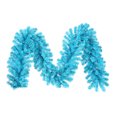 thumbnail image 1 of Vickerman 9' Sky Blue Artificial Christmas Garland, Teal Dura-lit Incandescent Mini Lights, 1 of 3