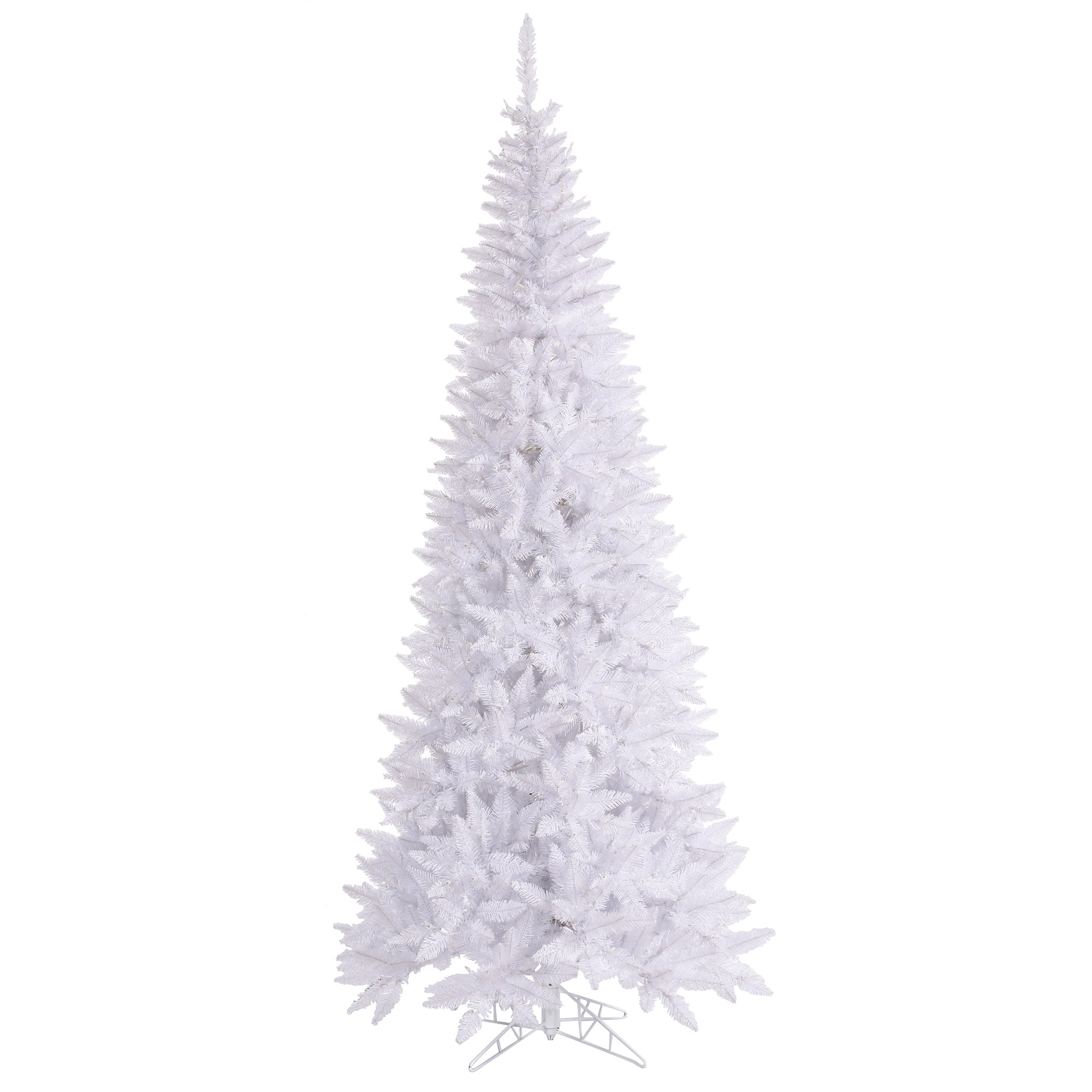 Vickerman 9' White Fir Slim Artificial Christmas Tree, Unlit - Walmart.com