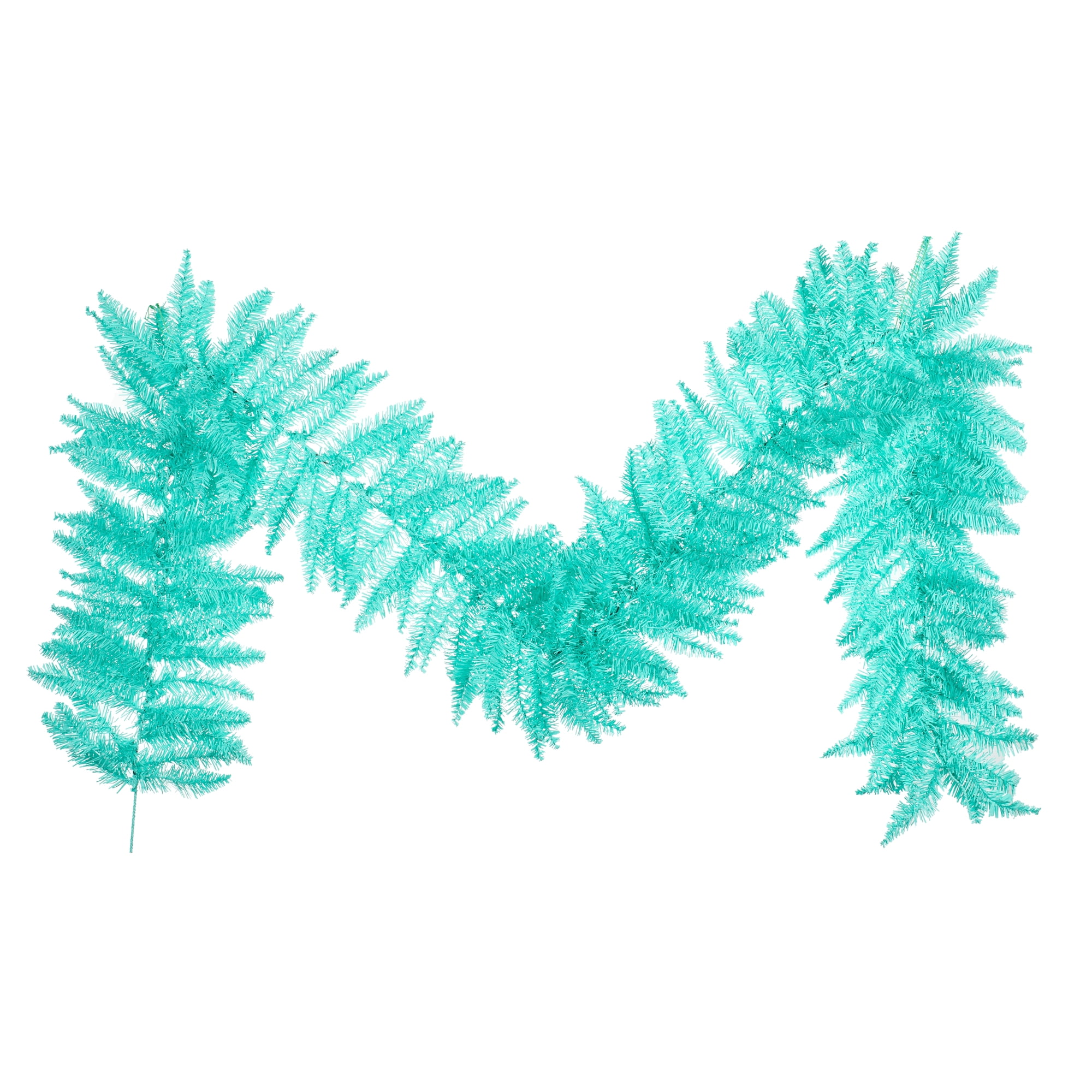 Vickerman 9' x 14" Aqua Fir Artificial Christmas Garland, Unlit