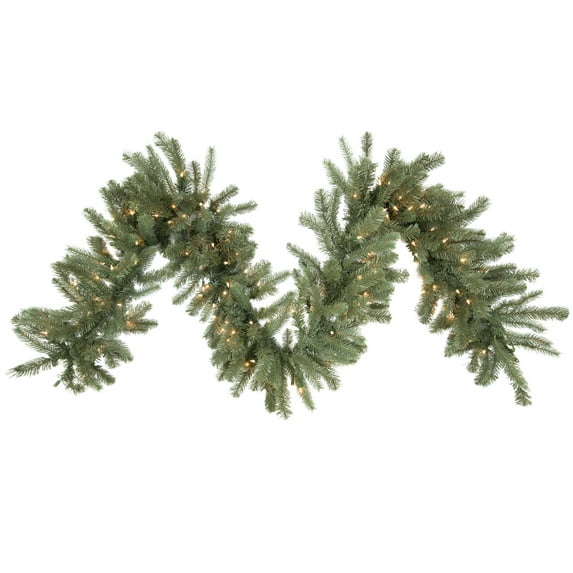 Vickerman 9' x 14" Colorado Spruce Artificial Christmas Garland, Clear Dura-lit Incandescent Lights