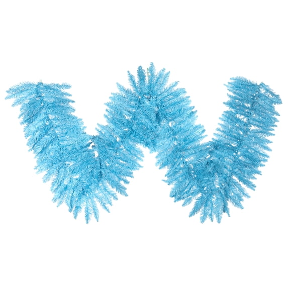 Vickerman 9' x 14" Sky Blue Fir Artificial Christmas Garland, Unlit