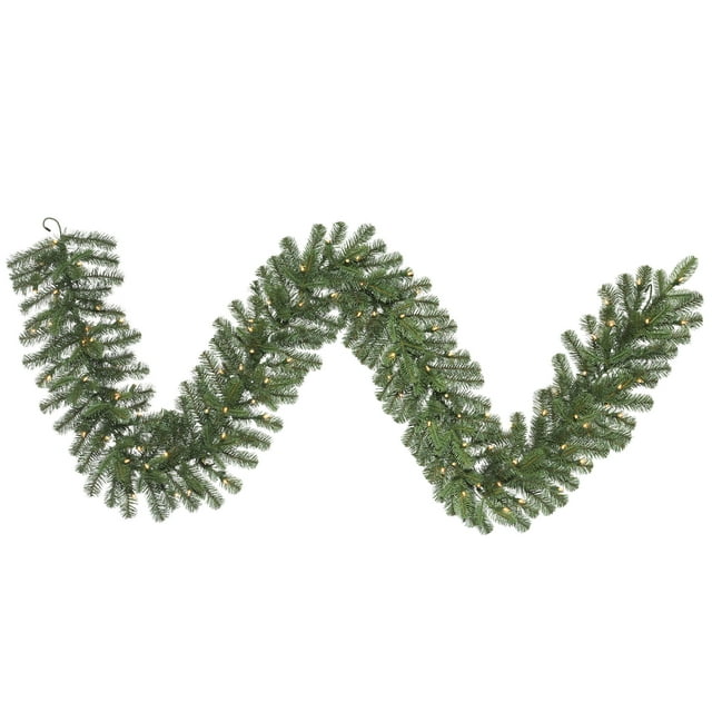 Vickerman 9' x 16" Grand Noble Spruce Artificial Christmas Garland, Clear Dura-lit Incandescent Mini Lights