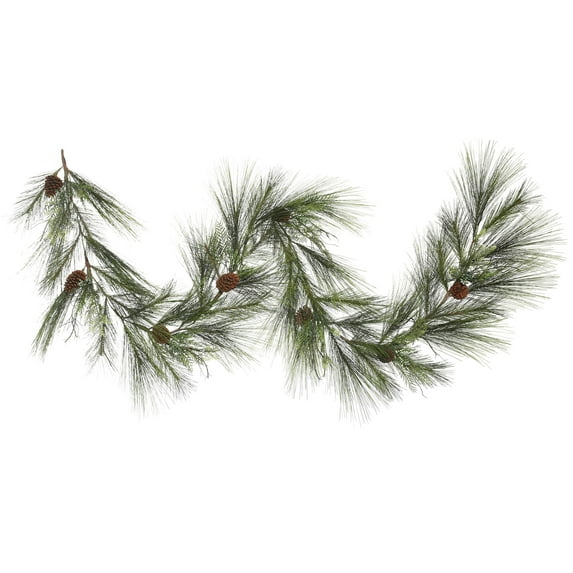 Vickerman 9' x 21" Mixed Cedar Pine Artificial Christmas Garland, Unlit