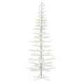 thumbnail image 1 of Vickerman 9' x 37" Flocked Kuna Pine Artificial Christmas Tree, Warm White LED Lights, 1 of 5