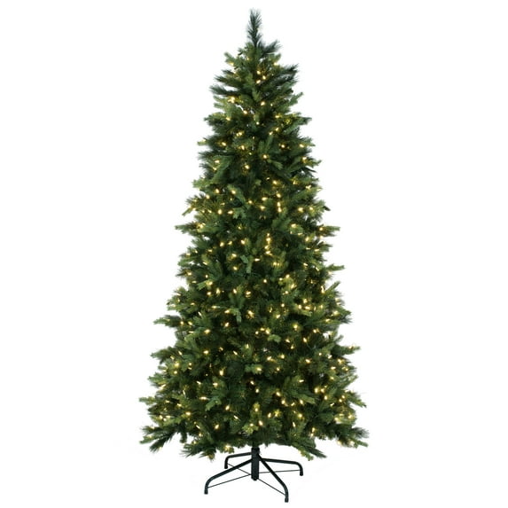 Vickerman 9' x 49" Southern Mixed Spruce Artificial Christmas Tree, Dura-Lit® Clear Incandescent Mini Lights