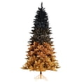 thumbnail image 1 of Vickerman 9' x 57" Black Gold Ombre Artificial Christmas Tree, Unlit, 1 of 2