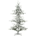 thumbnail image 1 of Vickerman 9' x 65" Flocked Yukon Display Artificial Christmas Tree with Warm White LED Lights., 1 of 5