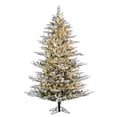 thumbnail image 1 of Vickerman 9' x 66" Flocked Kiana Artificial Christmas Tree, 3mm LED Color Changing Lights, 1 of 5
