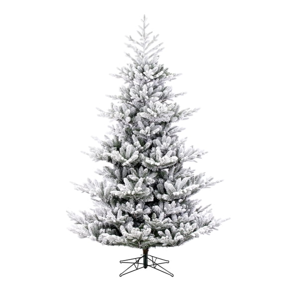 Vickerman 9' x 68" Flocked Hudson Fraser Fir Artificial Christmas Tree, Unlit