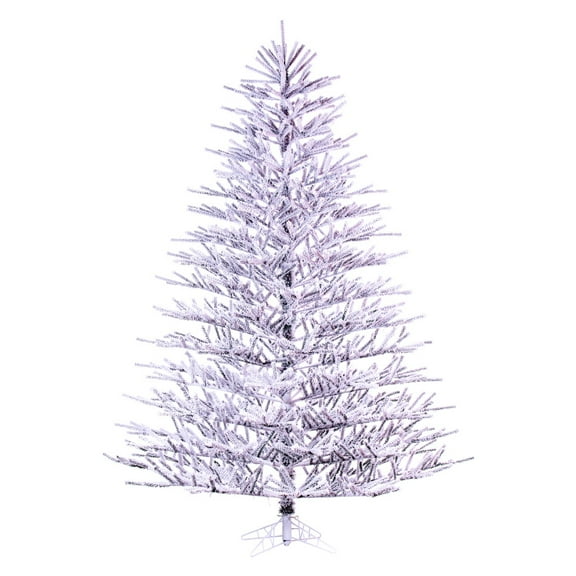 Vickerman 9' x 73" Flocked Pistol Pine Artificial Unlit Christmas Tree.