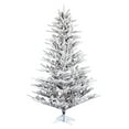 thumbnail image 1 of Vickerman 9' x 74" Flocked Stick Pine Artificial Christmas Tree, Unlit, 1 of 4